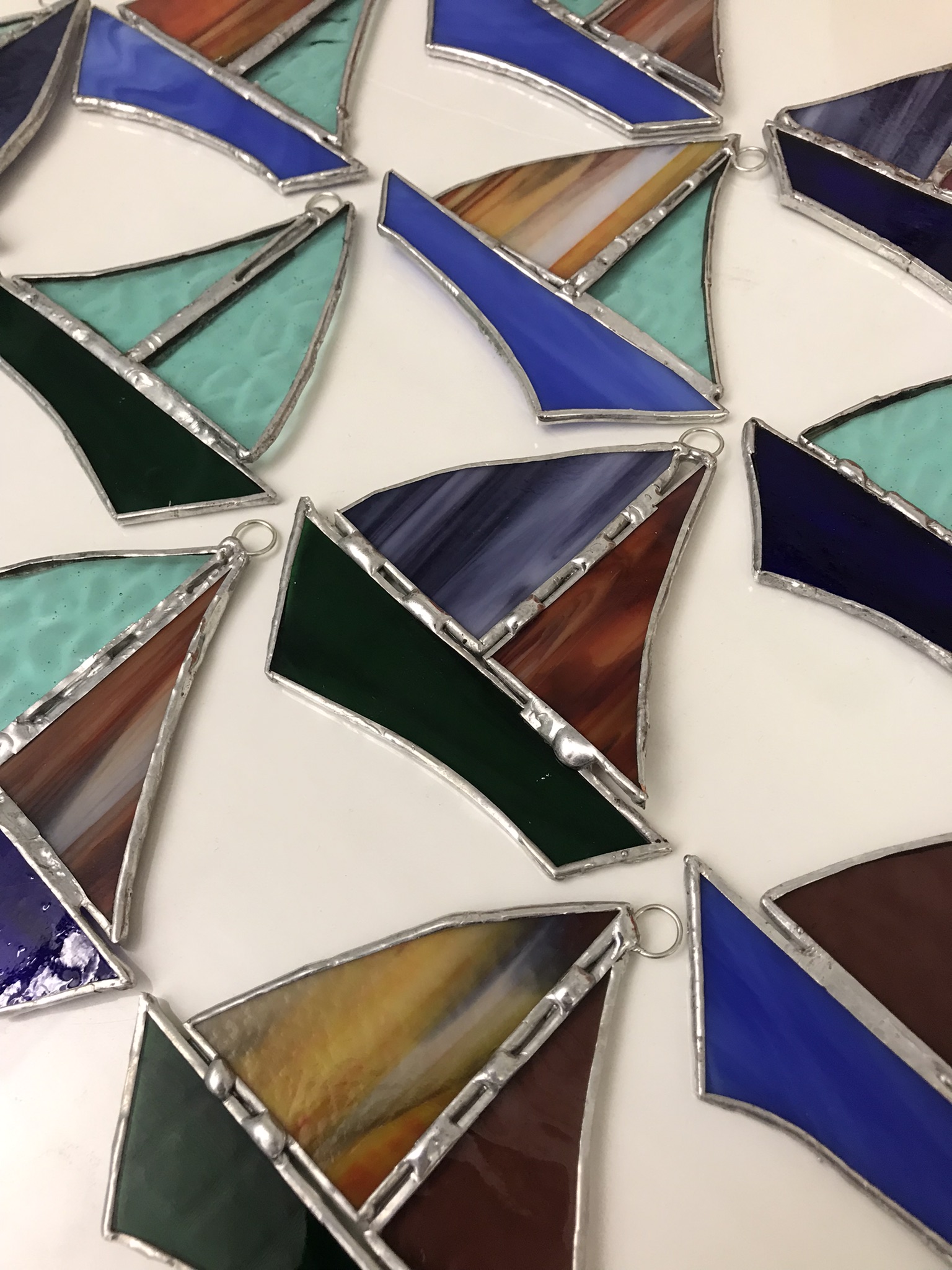 stained glass sailboats