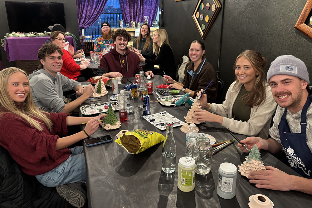 company holiday party at art bar
